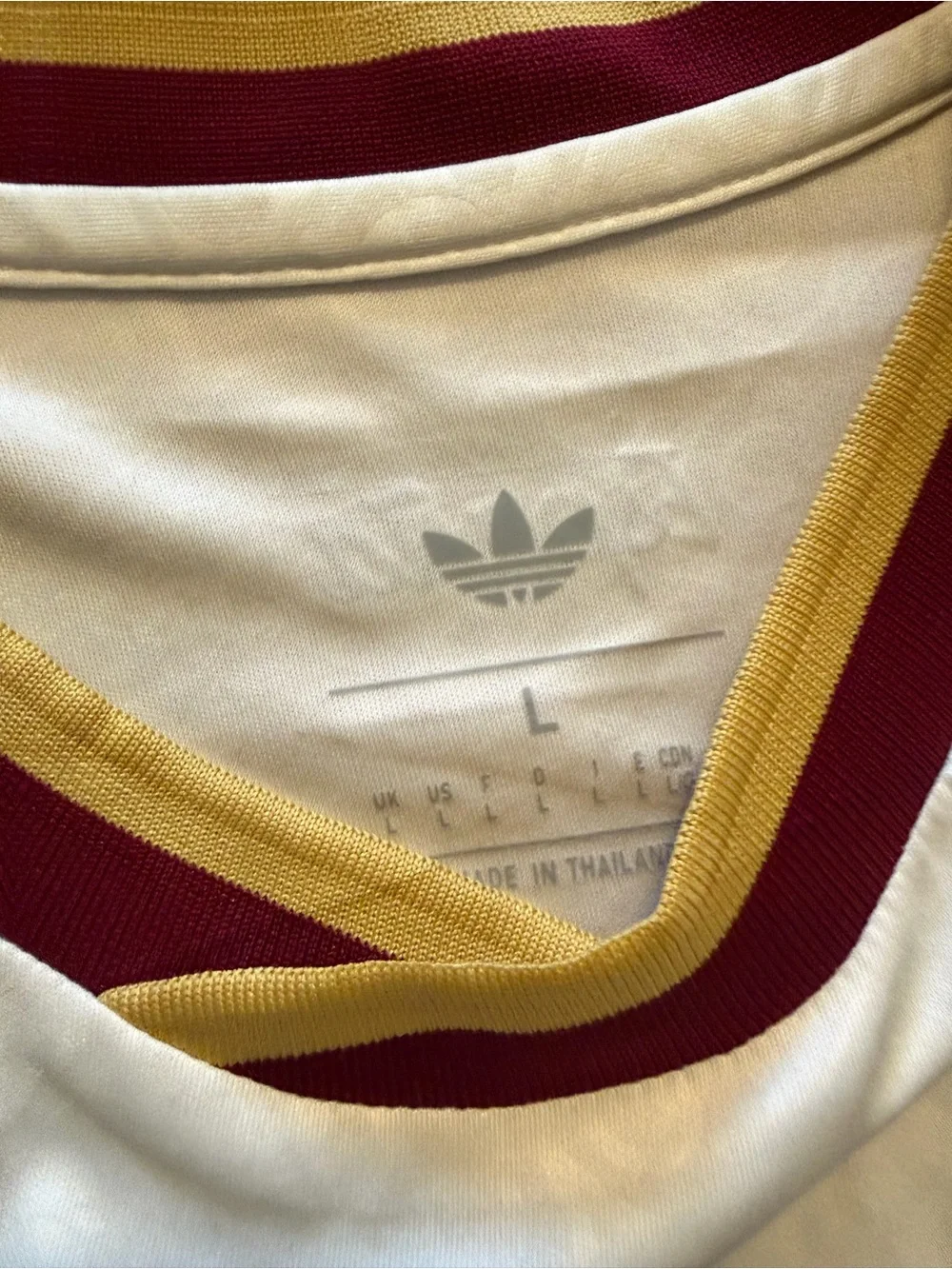 Adidas #19 Yamal Striker Soccer Jersey White and Maroon Spain World Cup 2026